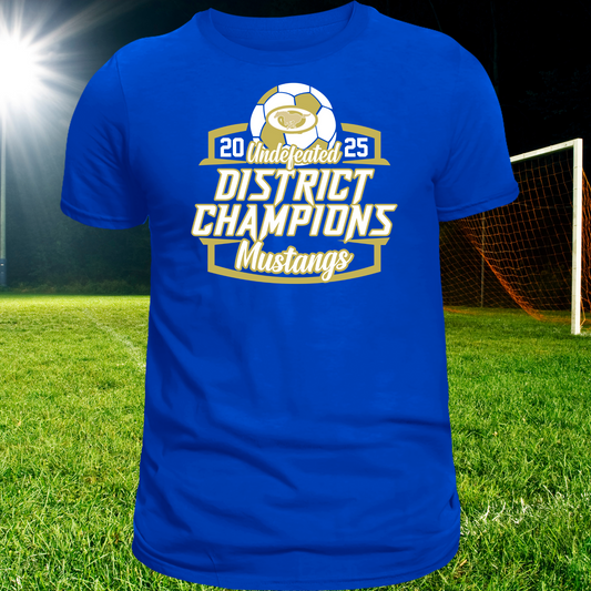 Boys soccer district champs tee