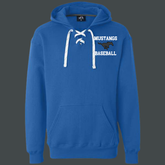 Mustangs Baseball Lace Up Hoodie