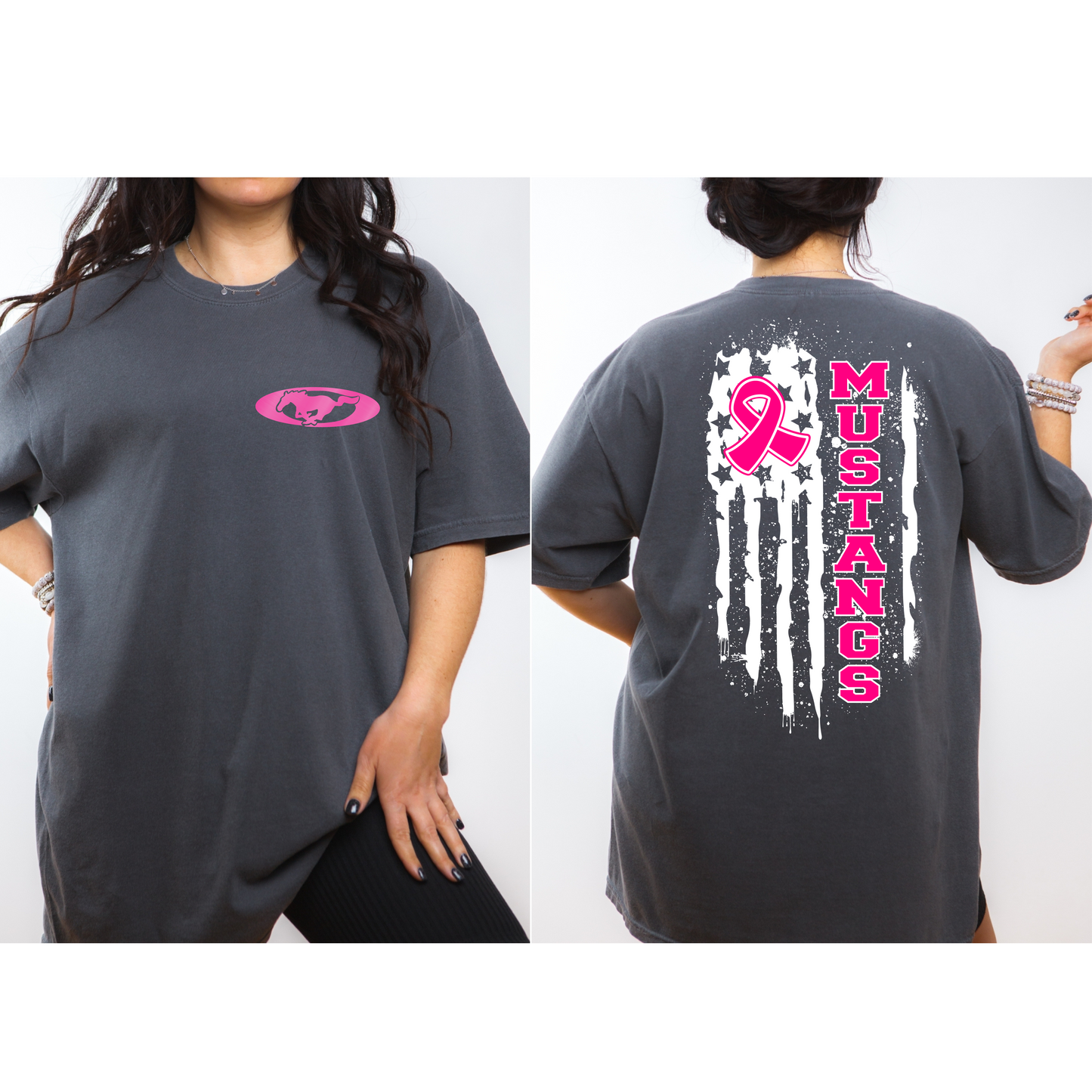 Pink Ribbon Mustangs Tee