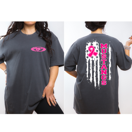 Pink Ribbon Mustangs Tee