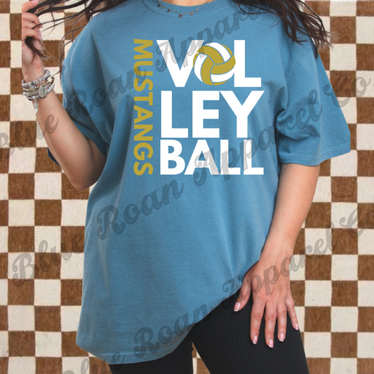 Mustangs Volleyball Tee