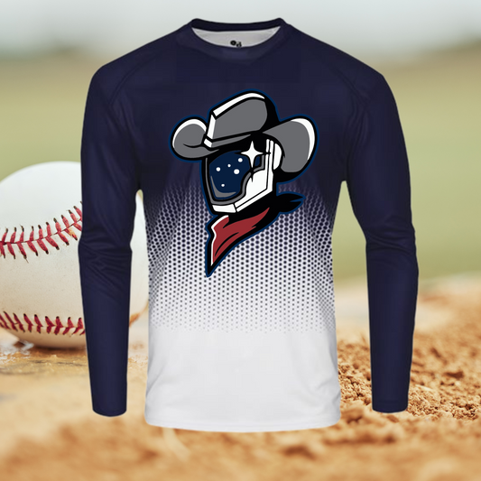 Space cowboys Dri Fit Ombre Long Sleeve Tee