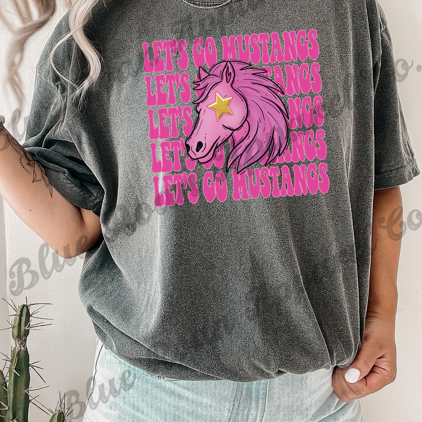 Pink Lets Go Mustangs