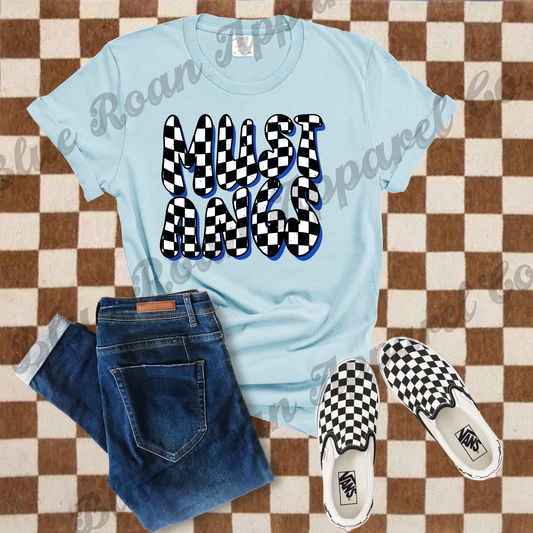 Checkered Bubble Mustangs