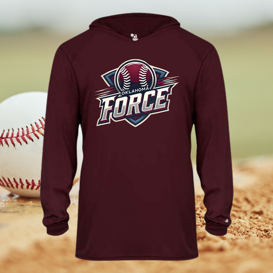 Force Hooded long sleeve dri fit