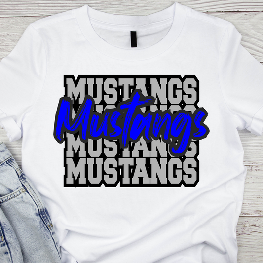 Graffiti Mustangs Tee