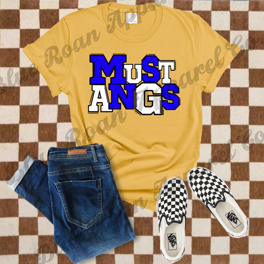 Mustangs Block Tee