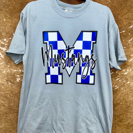 Mustangs Retro Checkered M