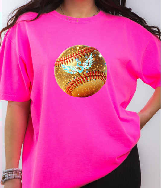 Spirit Softball Gold Ball Tee