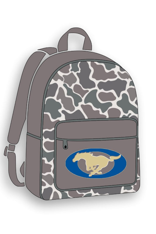 Camo Mustangs Backpack