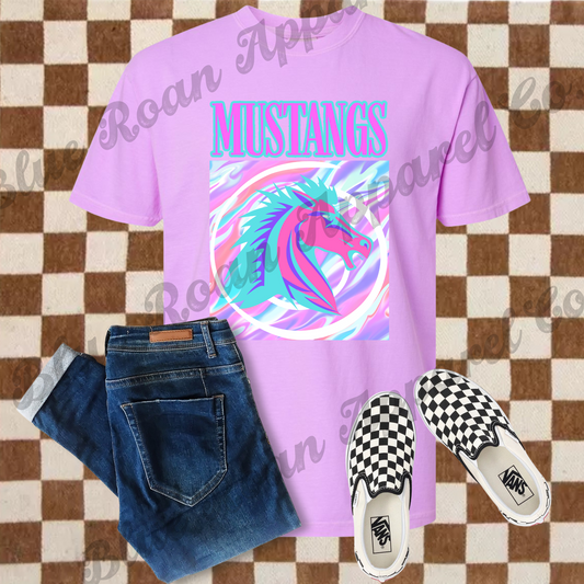 Neon Mustangs Tee