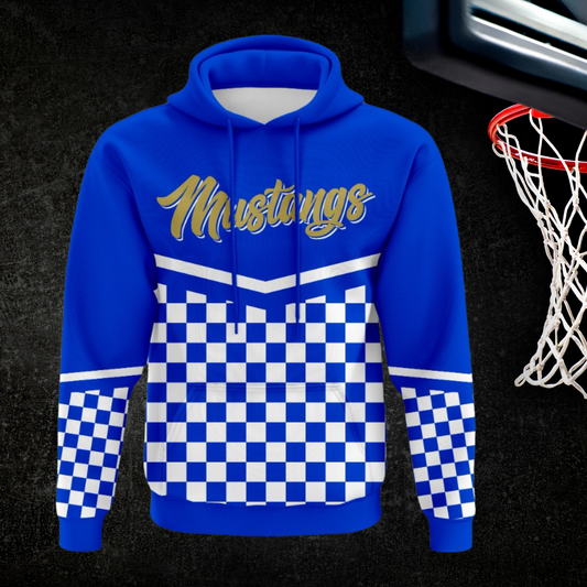Mustangs checkered hoodie