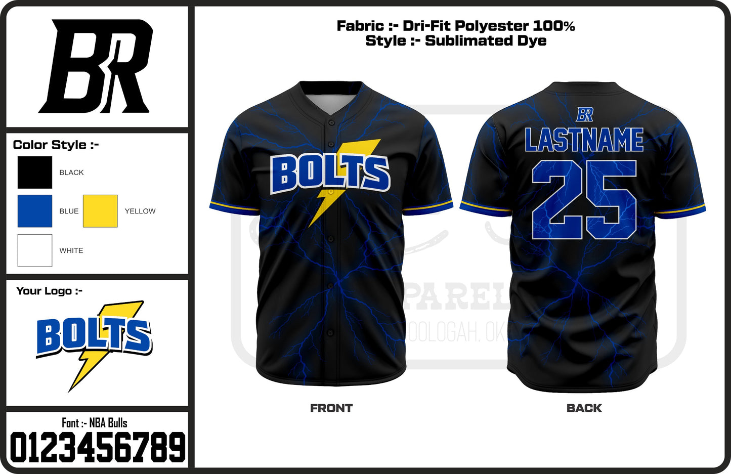 Bolt Jersey+Hat package