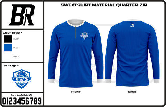 Mustangs United Warm up quarter zip