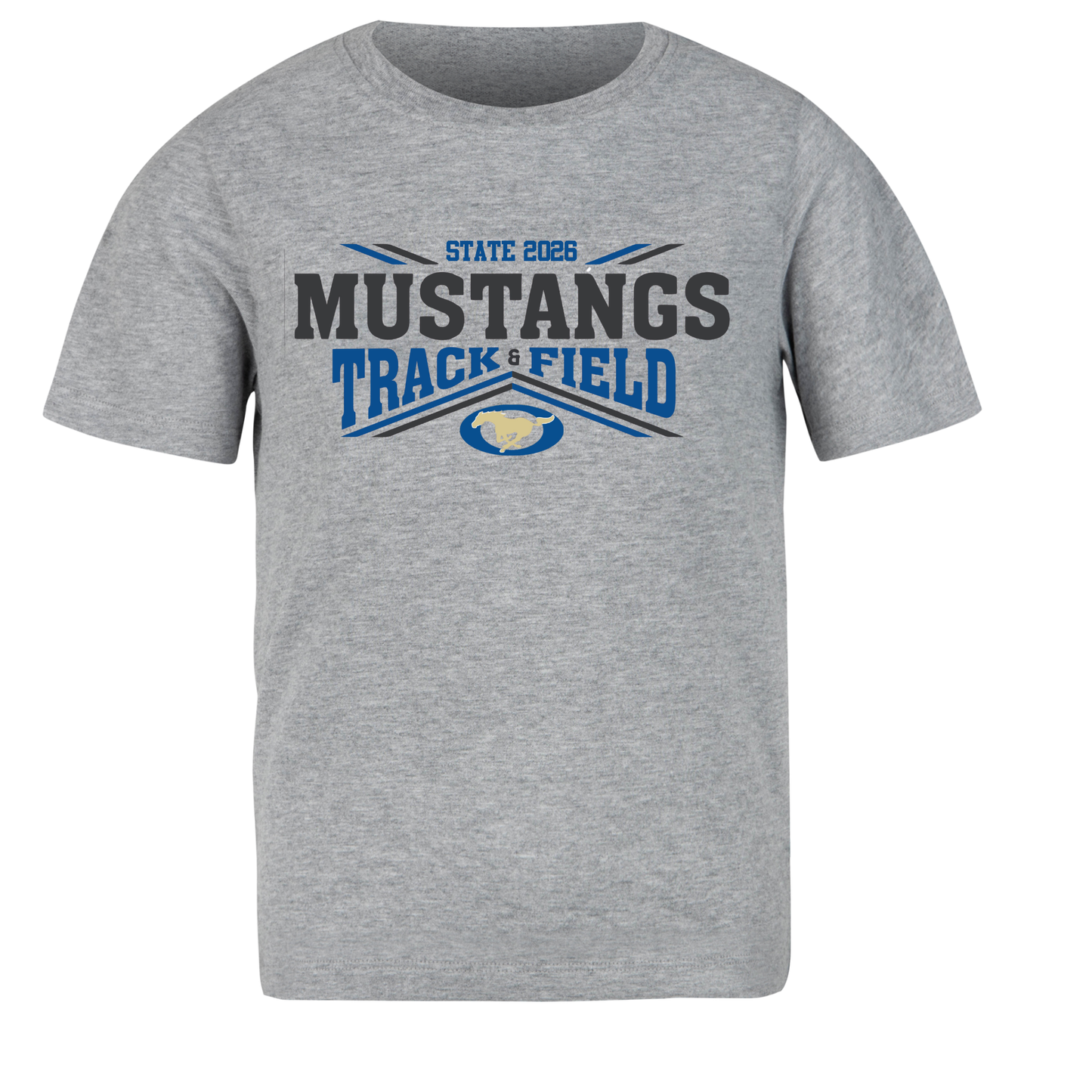 Mustangs Track State tee 2026