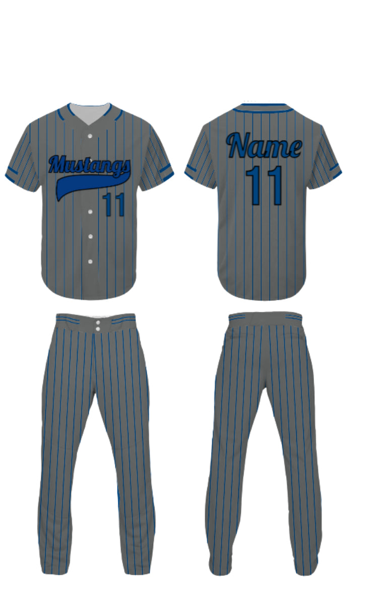 12U Mustangs Uniform Package