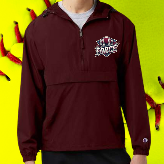 Force Quarter zip Windbreaker (embroidered)